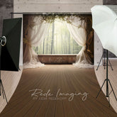 Aperturee - Aperturee Soft Curtain Window Bamboo Forest Scene Sweep Backdrop